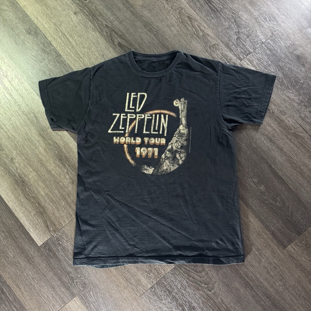 Led Zeppelin World Tour 1971 Shirt Sz L